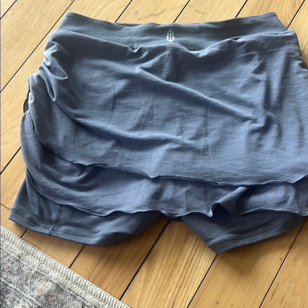 Free People blue/Gray Athletic Skort